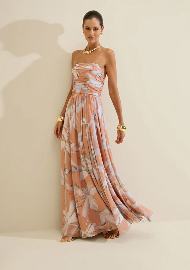 Vestido Longo Alças Aurora
